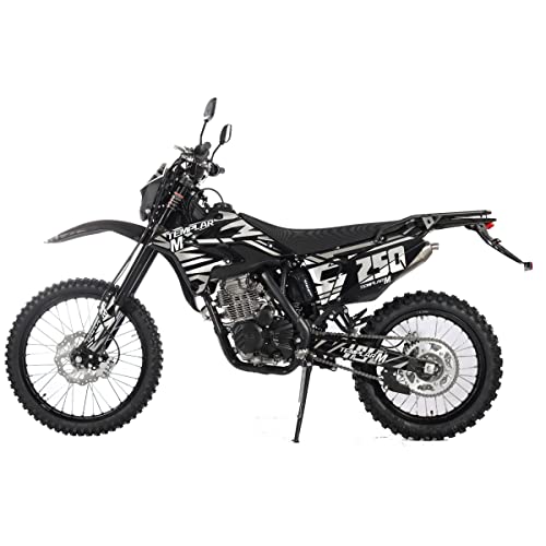 250cc Dirt Bike with 21" Front and 18" Rear Wheels, 5-Speed Manual K337471