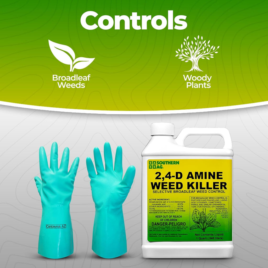 Heavy Duty Weed Killer for Lawns, Concentrated Liquid, 1 Qt 2-Pack E917840
