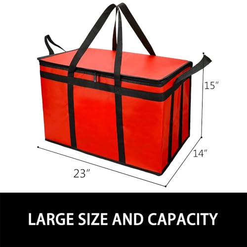 Insulated Food Delivery Bag Hot Cold Meal Carrier Cooler Tote K646948