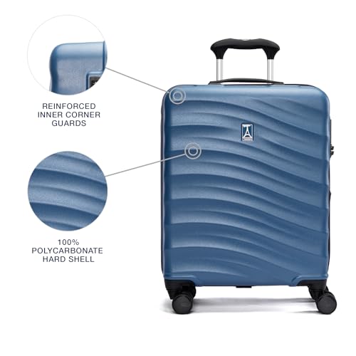 Hardside Expandable Carry-On Luggage with 8 Spinner Wheels and TSA Lock J560758