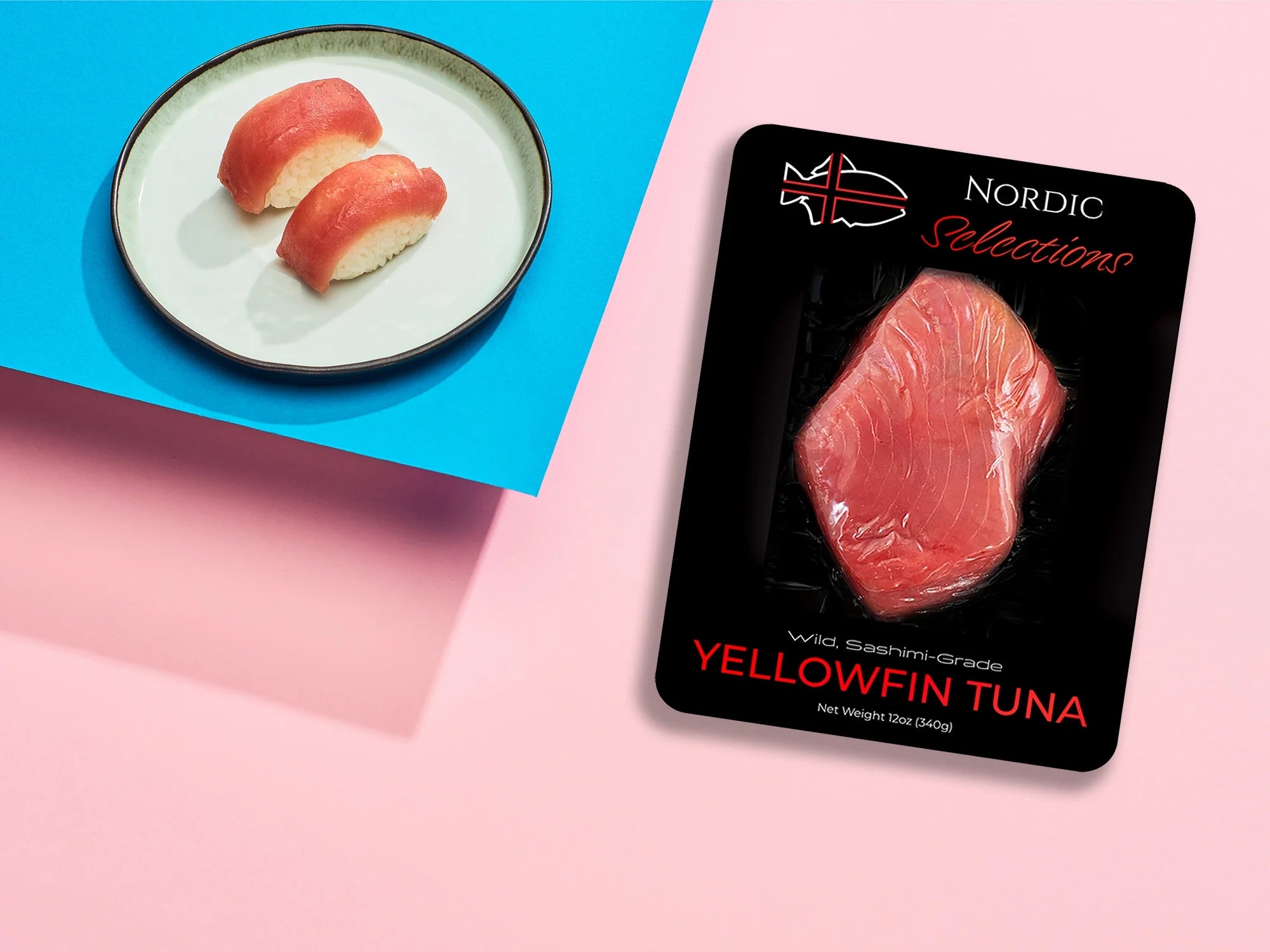 Wild Caught Yellowfin Tuna Steaks 12oz O1783