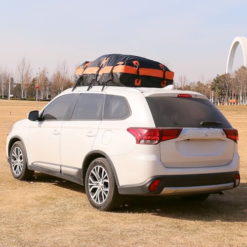 Car Rooftop Cargo Carrier Bag, Waterproof Heavy Duty 840D, with Anti-Slip Mat and Storage Bag P4777