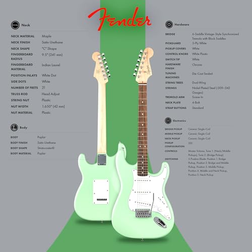 Stratocaster Electric Guitar Bundle with Amplifier, Gig Bag, Strap, Cable, Picks, and DVD S5583