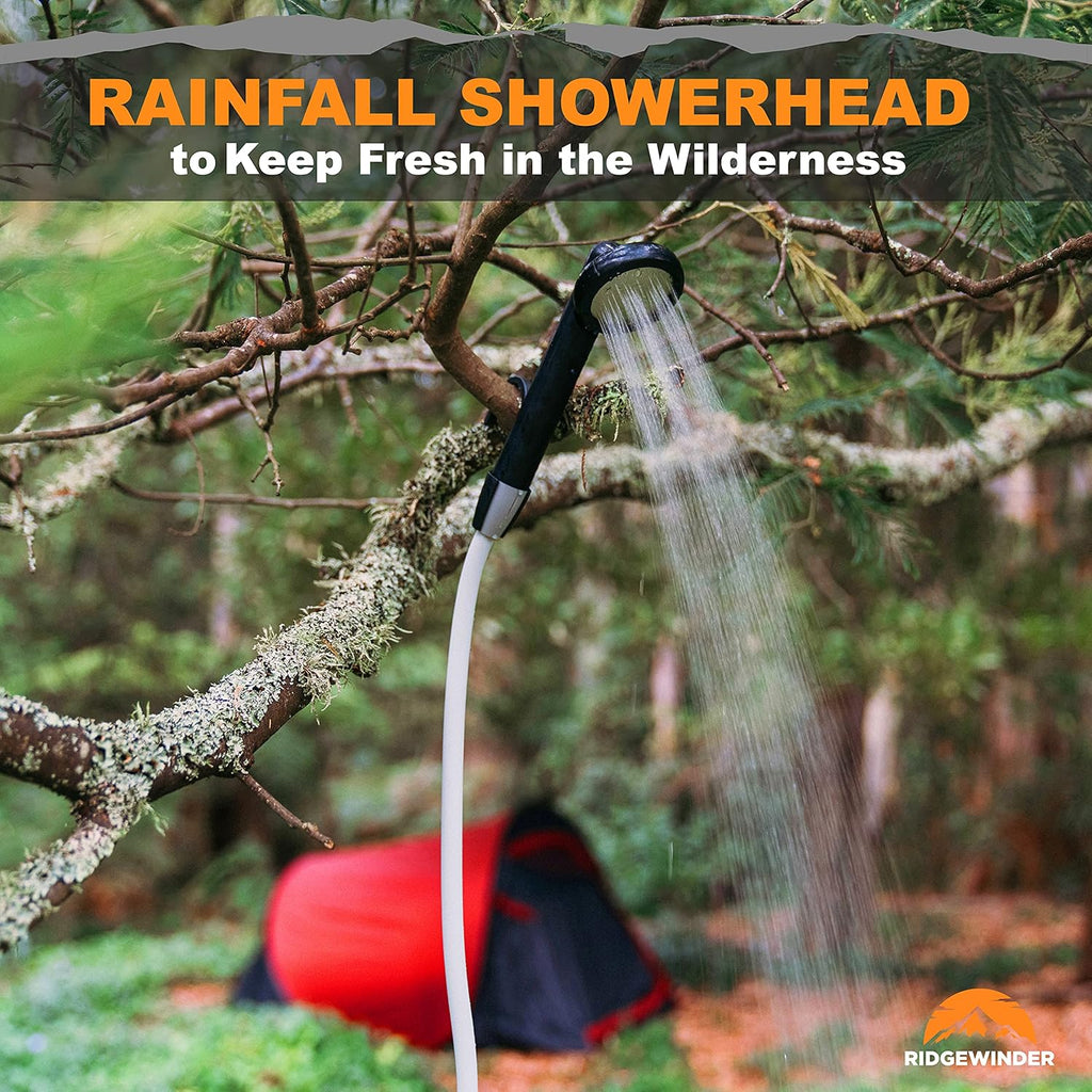 Portable Camping Shower with Rechargeable Battery and Sprayer X345295