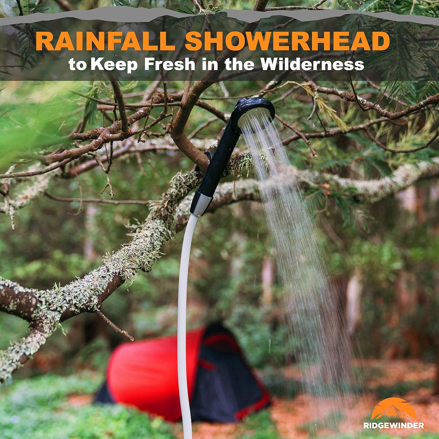 Portable Camping Shower with Rechargeable Battery and Sprayer X345295