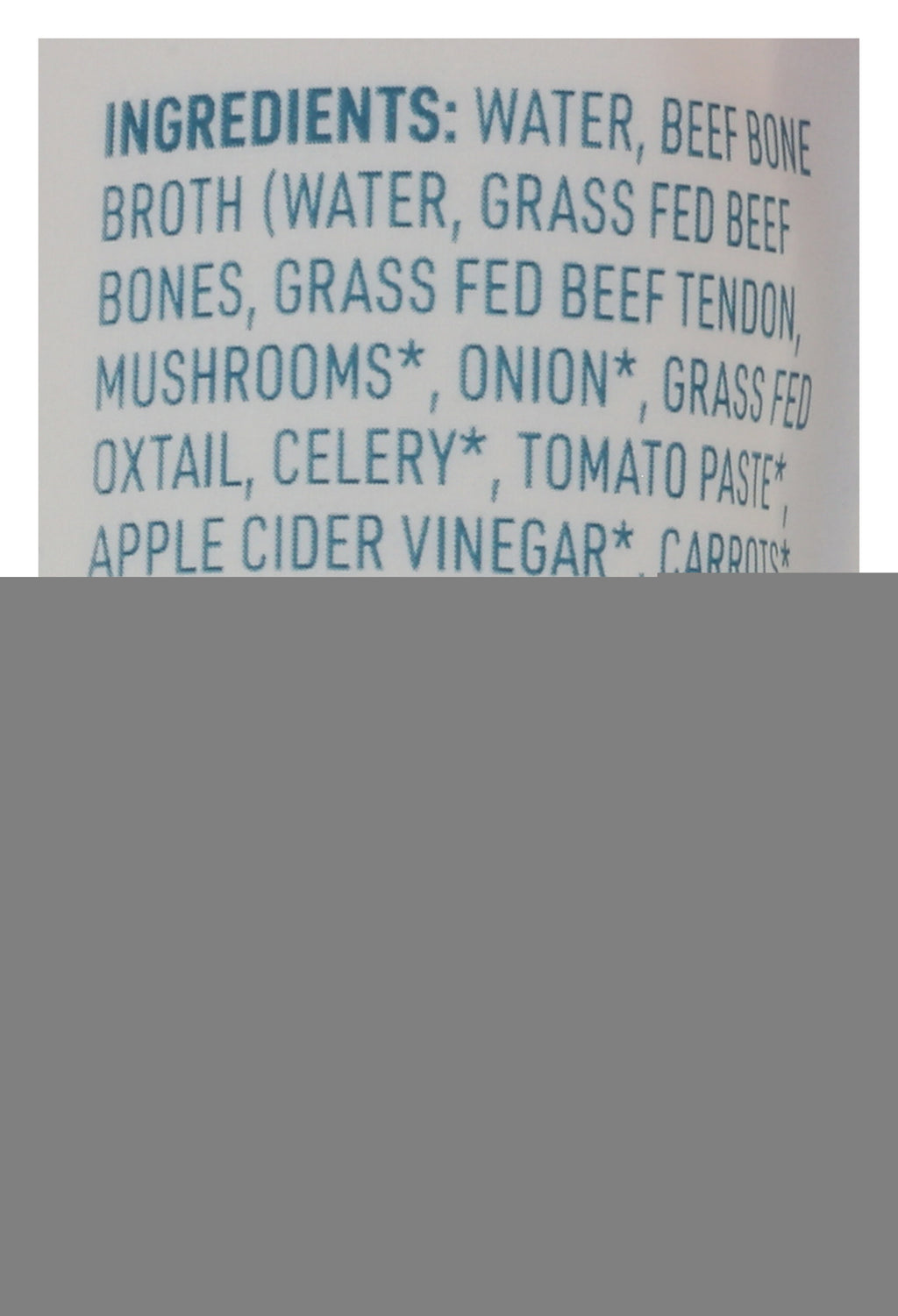 Grass Fed Beef Bone Broth, 16 Ounce, 6 Pack C1369