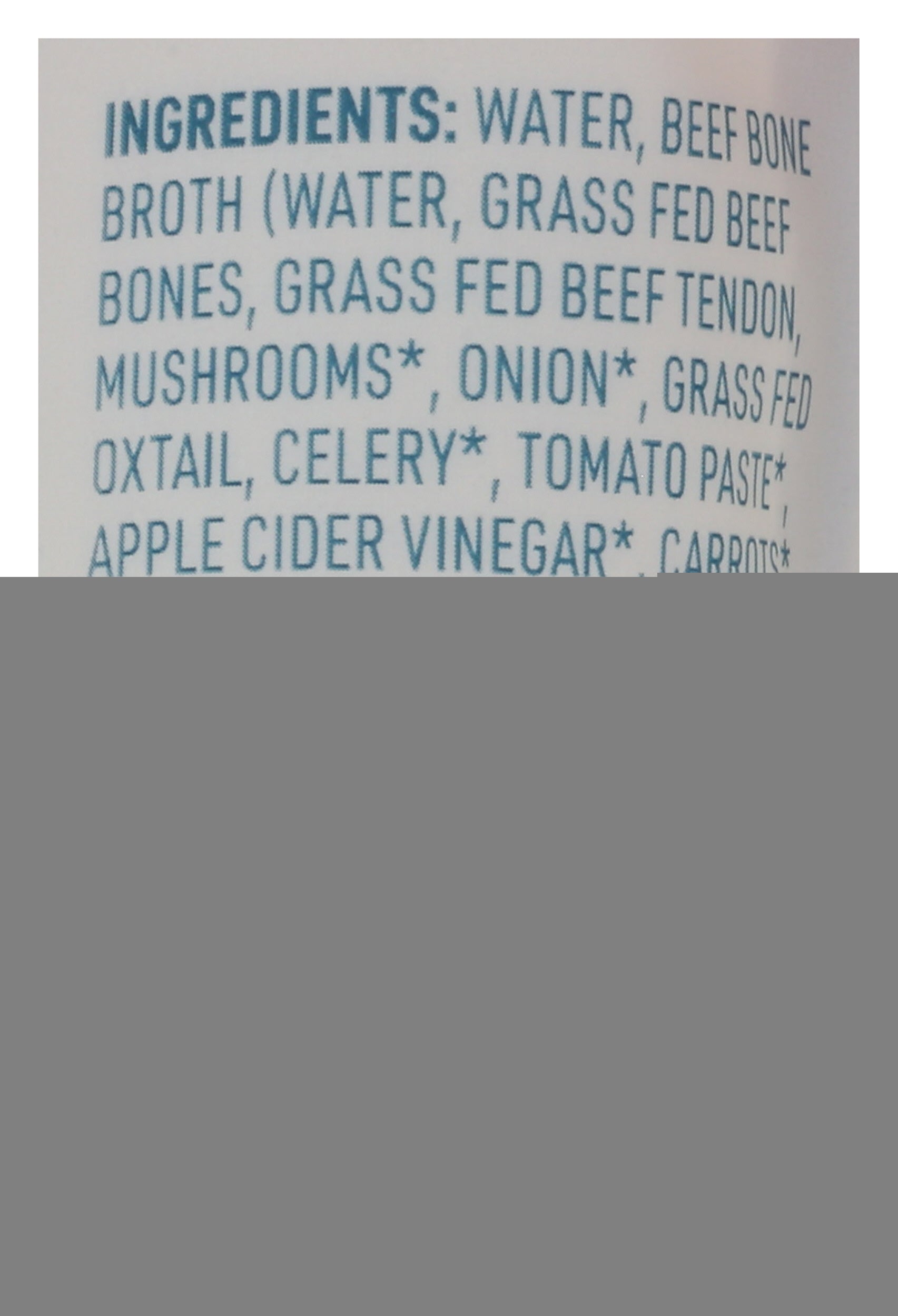 Grass Fed Beef Bone Broth, 16 Ounce, 6 Pack C1369