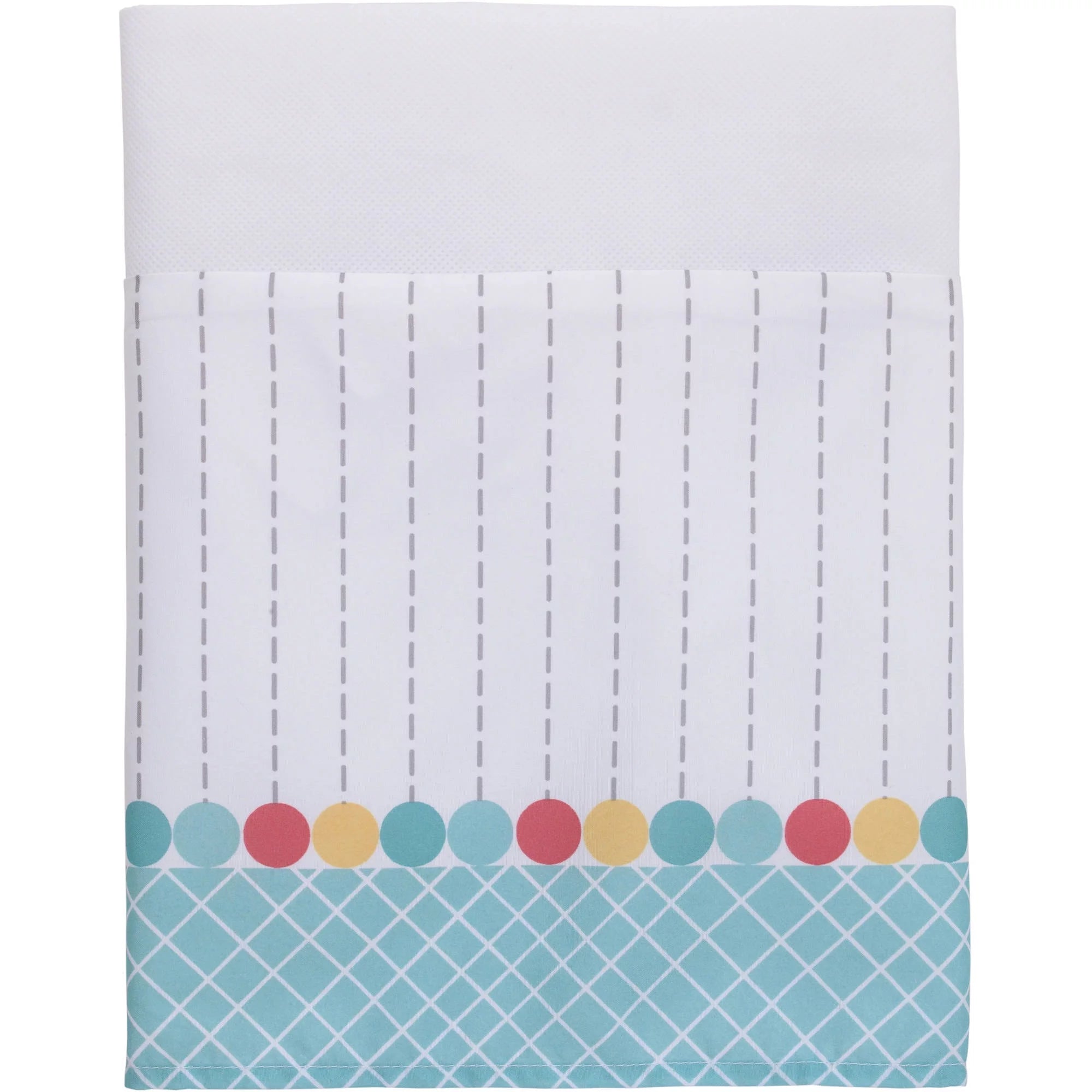 4-Piece Crib Bedding Set, Gray Red Blue D150