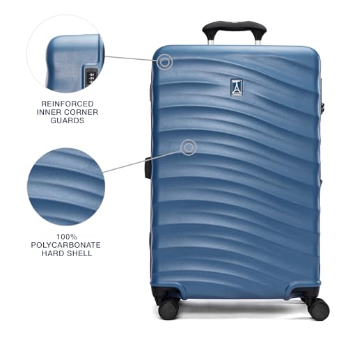 Hardside Expandable Carry-On Luggage with 8 Spinner Wheels and TSA Lock J560758