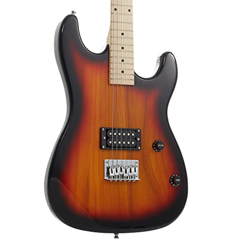 Full Size Electric Guitar with 10-Watt Amp, Black, Right Handed Beginner Kit D640