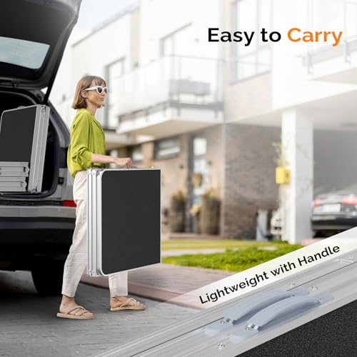 3ft Aluminum Folding Camping Table with Carrying Handle L179408