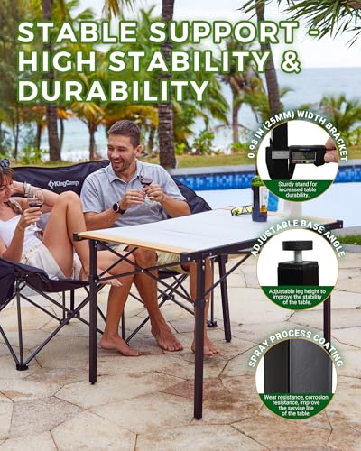 Folding Camping Table Portable Aluminum Roll Up Lightweight for Outdoor Picnic F98743