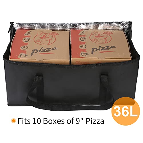 Insulated Food Delivery Bag Hot Cold Meal Carrier Cooler Tote K646948