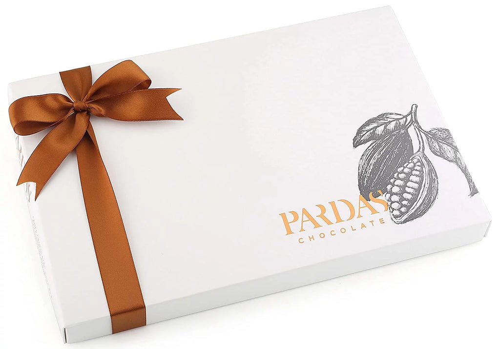 Gourmet Chocolate Gift Box - Handmade Truffles, Dairy Free, 32 Assorted Dark Chocolates F675061