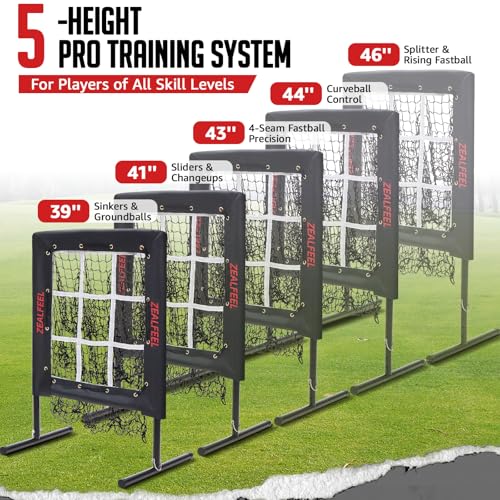 9 Hole Baseball Pitching Net with Strike Zone and Carry Bag V6468