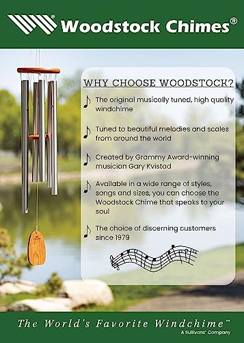 Antique Silver Medium Wind Chime for Garden Patio Outdoor Decor U1598