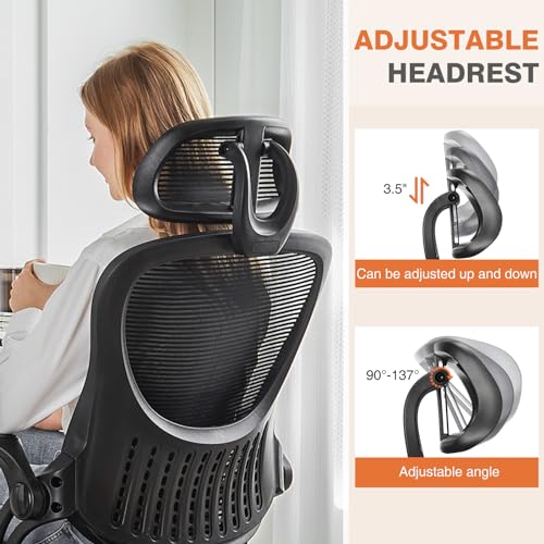 Ergonomic High-Back Mesh Office Chair with Wheels, Pink X2221