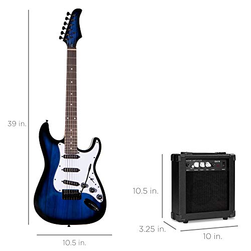 Beginner Electric Guitar Starter Kit with Case, Amp, and Accessories G63095