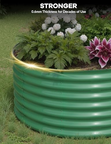 Galvanized Raised Garden Bed for Vegetables, Flowers, Outdoor D165