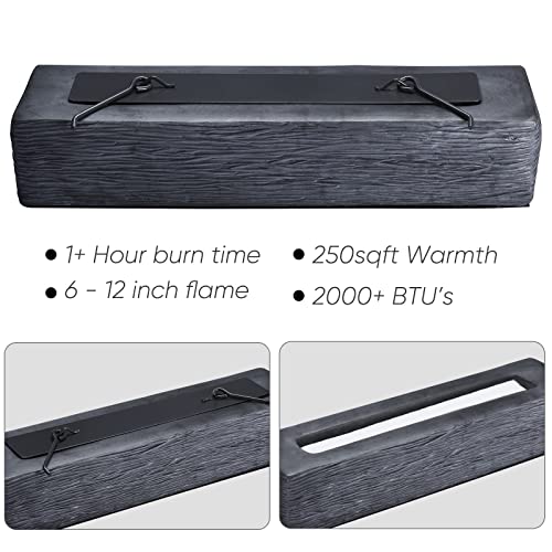 Large Rectangle Tabletop Fire Pit - Portable Bioethanol Fireplace for Indoor & Garden C1210