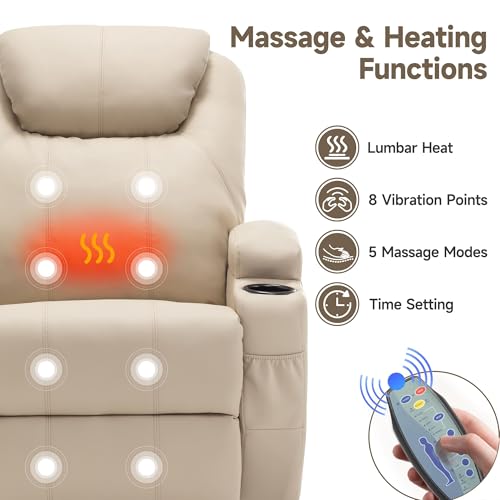 Rocking Recliner Chair with Massage and Heat E368