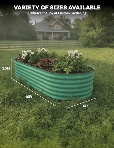 Galvanized Raised Garden Bed for Vegetables, Flowers, Outdoor D165