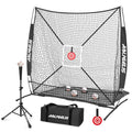 Baseball Softball Practice Net with Batting Tee and Strike Zone Target D632881