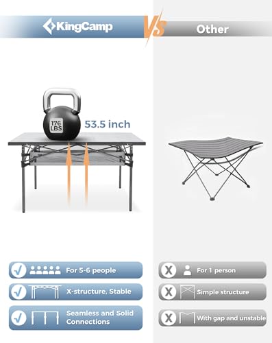 Folding Camping Table Portable Aluminum Roll Up Lightweight for Outdoor Picnic F98743