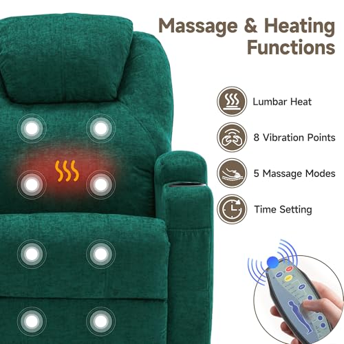 Rocking Recliner Chair with Massage and Heat E368