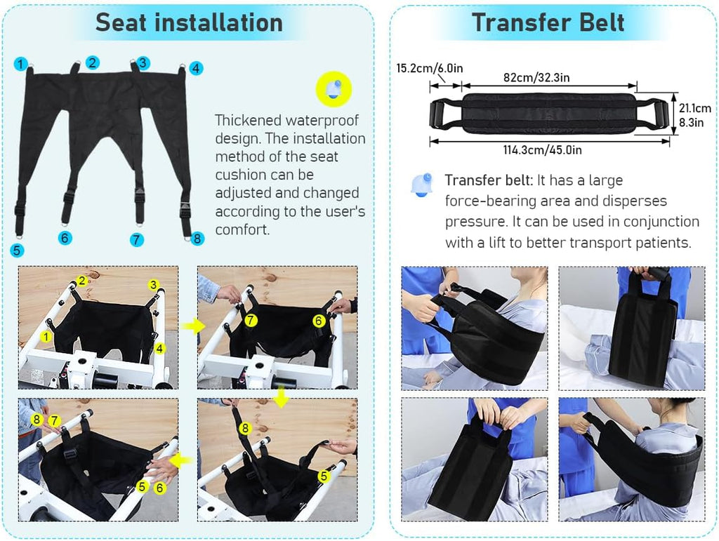Electric Patient Transfer Lift Chair for Seniors, Wheelchair to Car Transfer Device K26674
