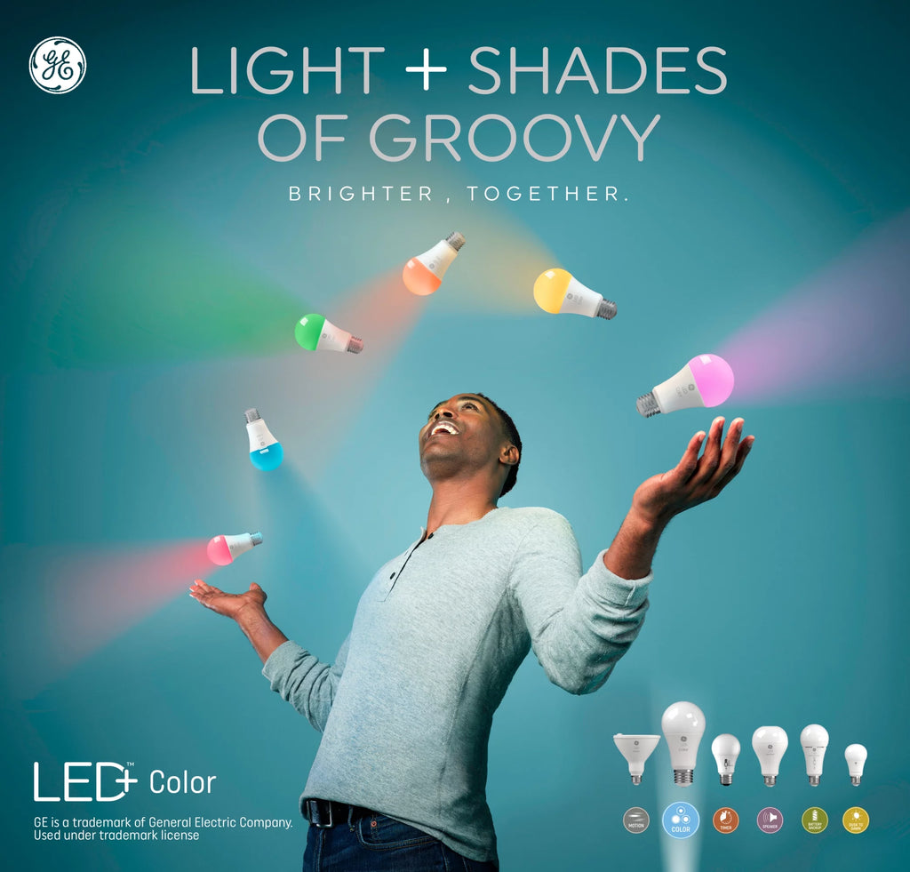 LED Light Bulb, Color Changing, 60W, A21, Medium Base, 2-Pack H82817