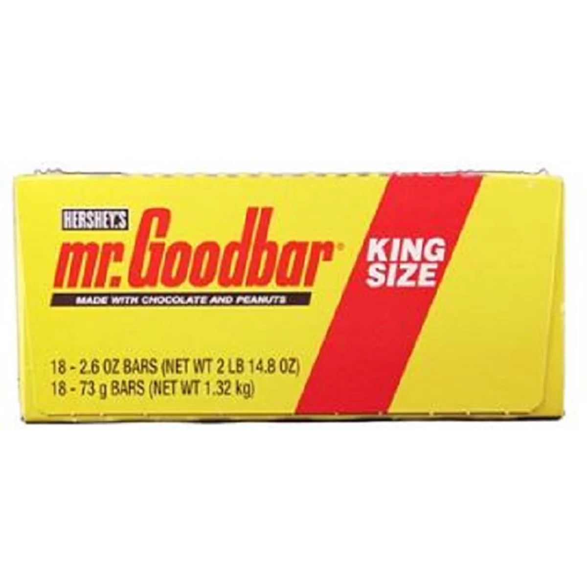 Hershey's Mr. Goodbar King Size Milk Chocolate with Peanuts Chocolate Candy Bar 18 Count - 2.6 oz