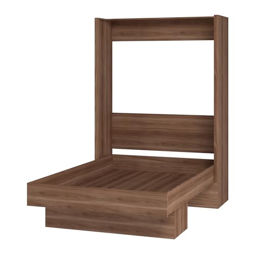 Full Murphy Wall Bed in White with Shelf O67975