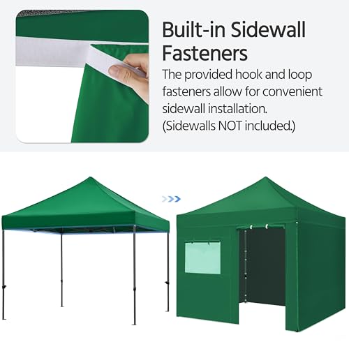 Heavy Duty Pop Up Canopy Tent 10x20 with Wheeled Carry Bag, White X6840
