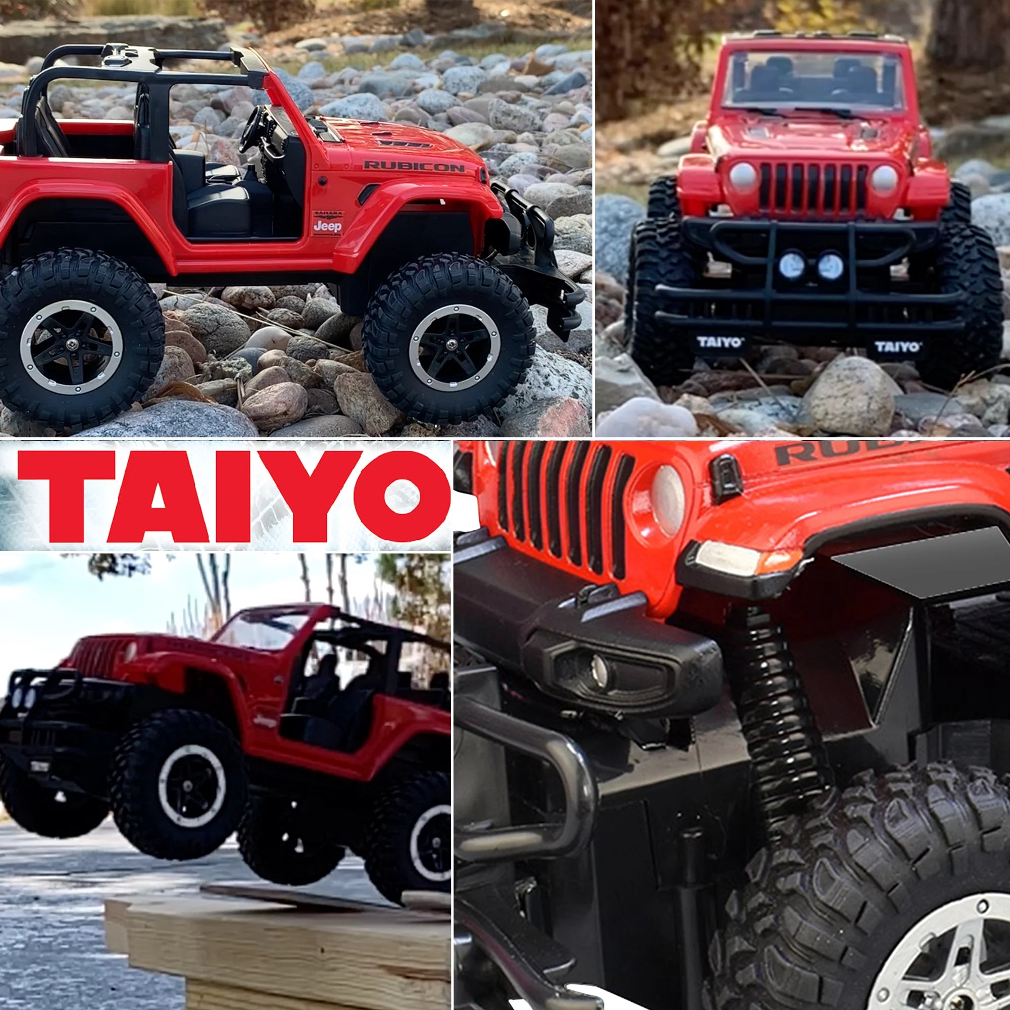 RC Truck Jeep Rubicon, 1:16 Scale Remote Control Car with Rechargeable Battery, 2.4Ghz O25040