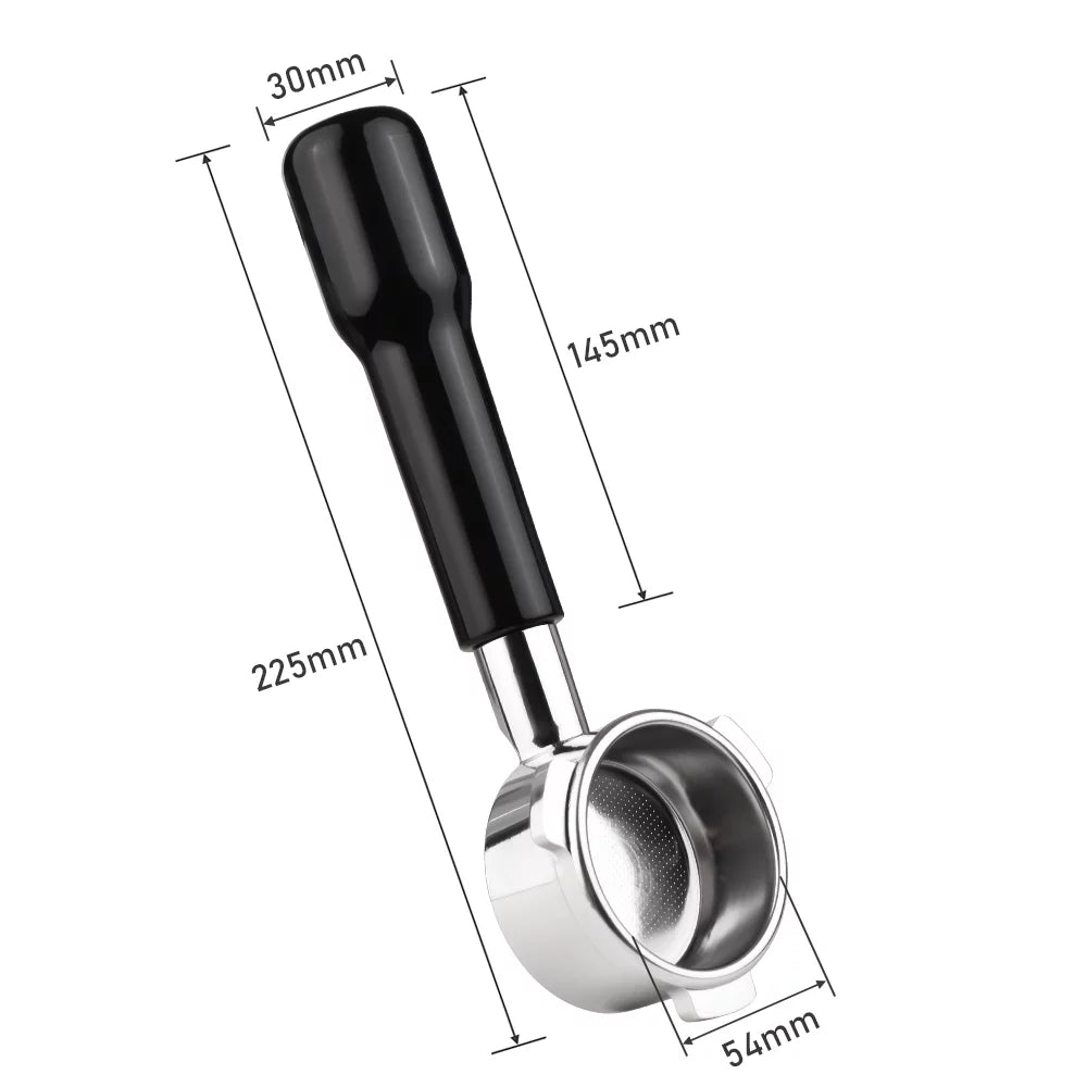 Stainless Steel Bottomless Portafilter with Wooden Handle C179966
