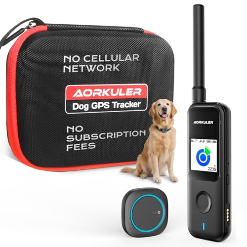 GPS Dog Tracker for No-Signal Areas, Real-Time Pet Locator for Hiking and Camping J9454