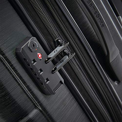 Hardside Expandable Carry-On Luggage with Spinner Wheels, Black, 20-Inch S82043