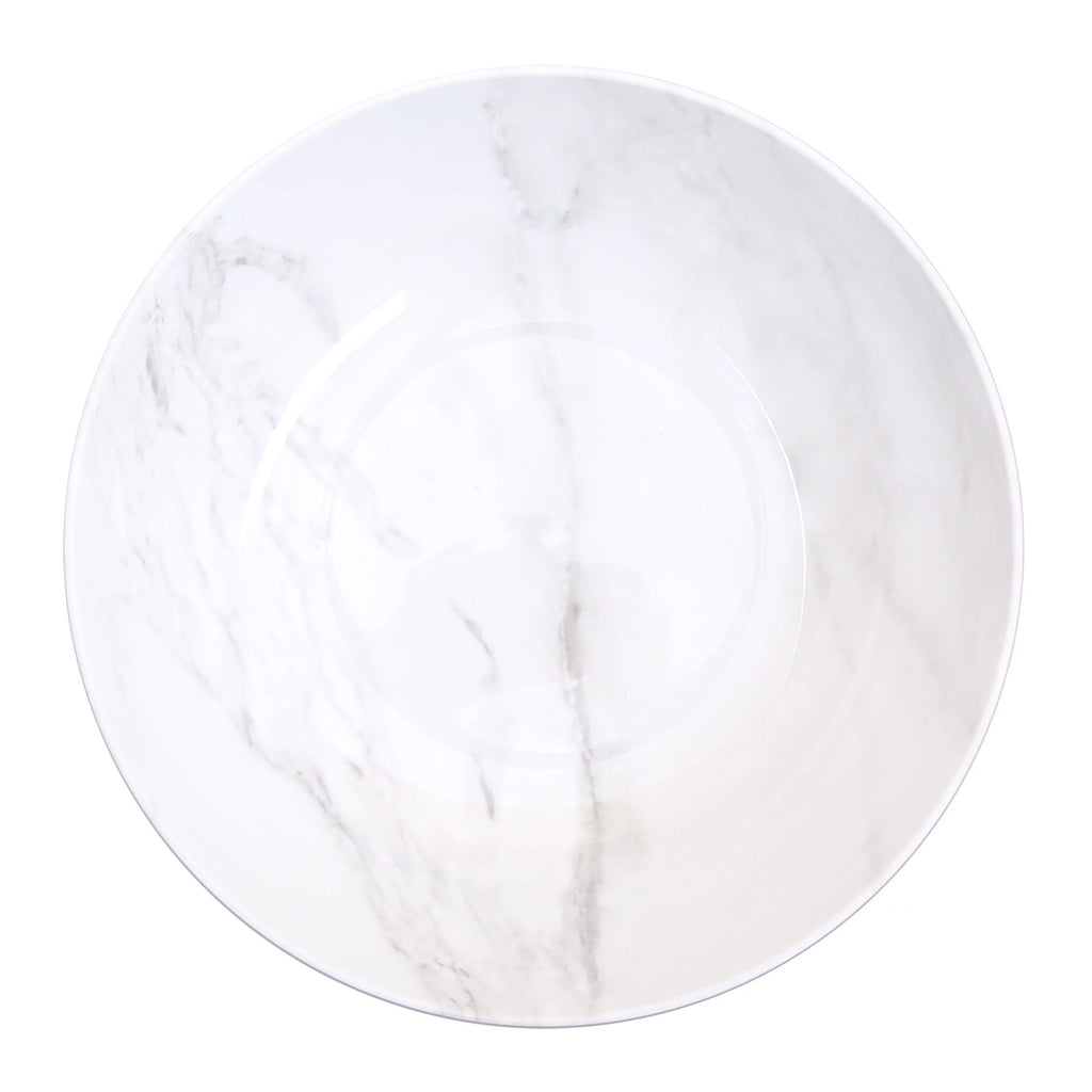 12-Piece Grey and White Marble Dinnerware Set X2249