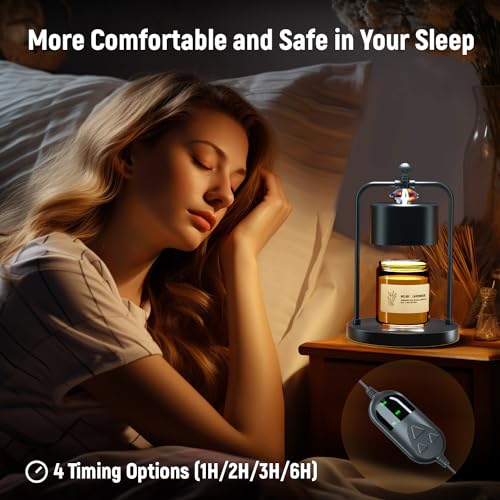 Candle Warmer Lamp with Timer, Dimmable Wax Melt Warmer for Jar Candles R363