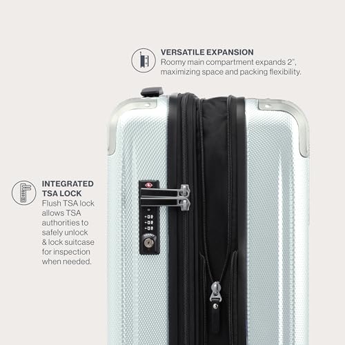 Hardside Expandable Carry-On Luggage with 8 Spinner Wheels, 21 Inch N246