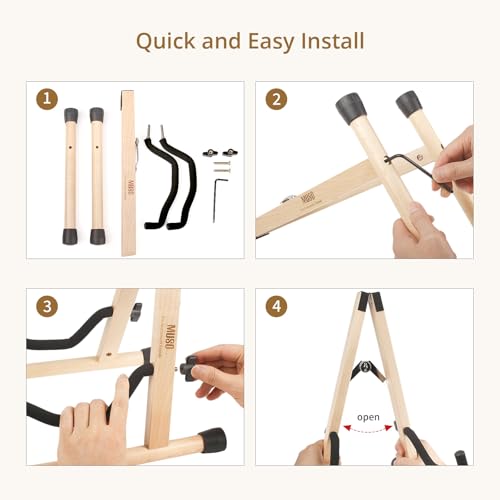 Foldable Hardwood Guitar Stand N691996