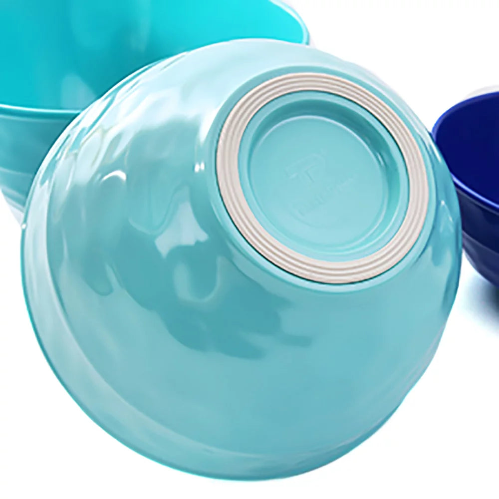 Melamine Mixing Bowl Set with Lids, 3-Piece Nesting Bowls, Dishwasher Safe G549