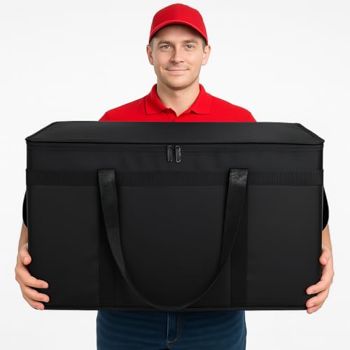 Insulated Food Delivery Bag Hot Cold Meal Carrier Cooler Tote K646948
