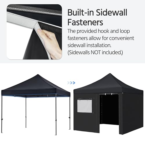 Heavy Duty Pop Up Canopy Tent 10x20 with Wheeled Carry Bag, White X6840