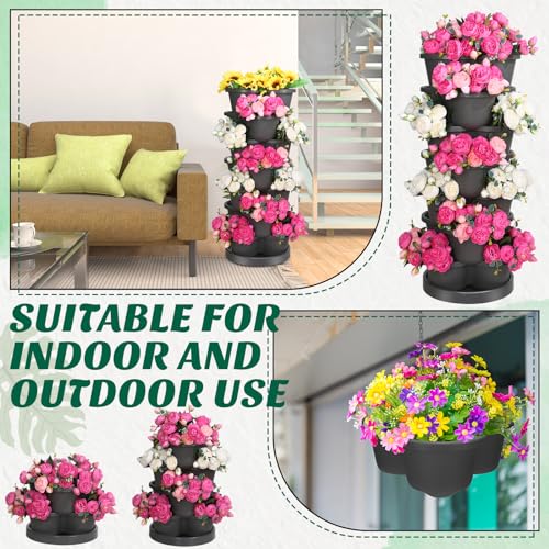 7 Tier Stackable Planter for Indoor Outdoor Gardening S8238