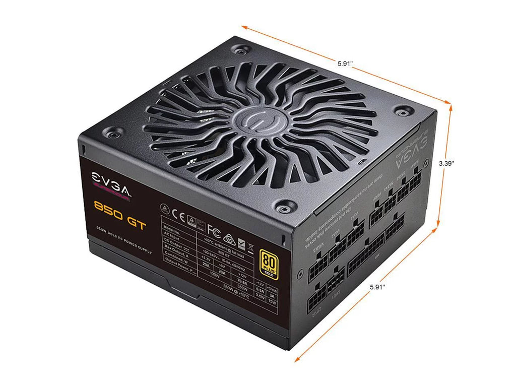 850W 80 Plus Gold Fully Modular Power Supply Y54655