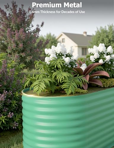 Galvanized Raised Garden Bed for Vegetables, Flowers, Outdoor D165