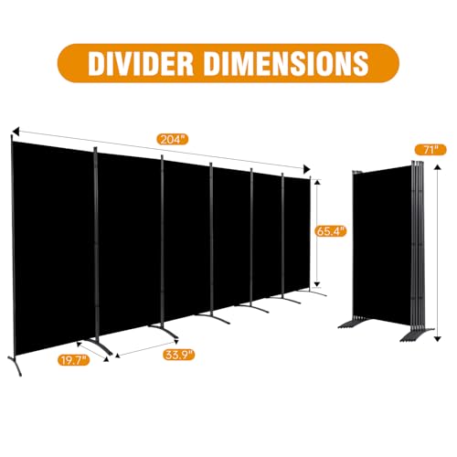 Room Divider Screen 3 Panel Folding Partition with Metal Frame, Grey M4968
