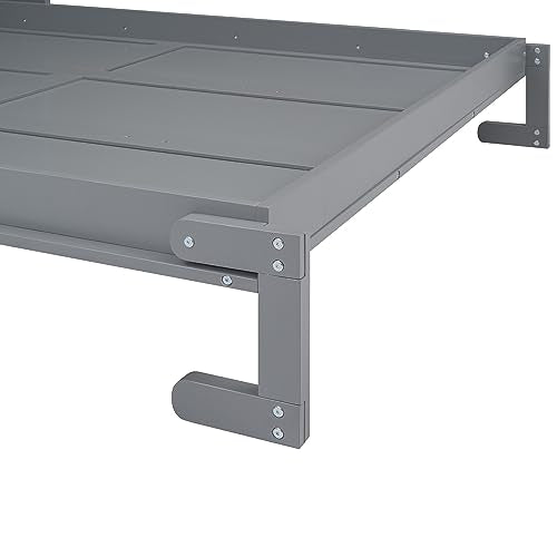 Queen Size Murphy Bed with Cabinet and LED Lights P178570